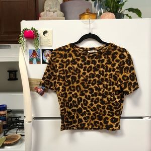 ZARA (NEW) leopard blouse